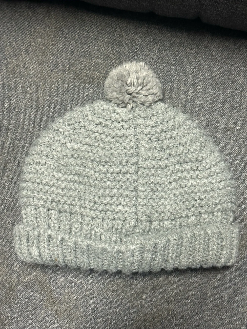 Joules Gray and White Chummy Penguin Pom Pom Beanie